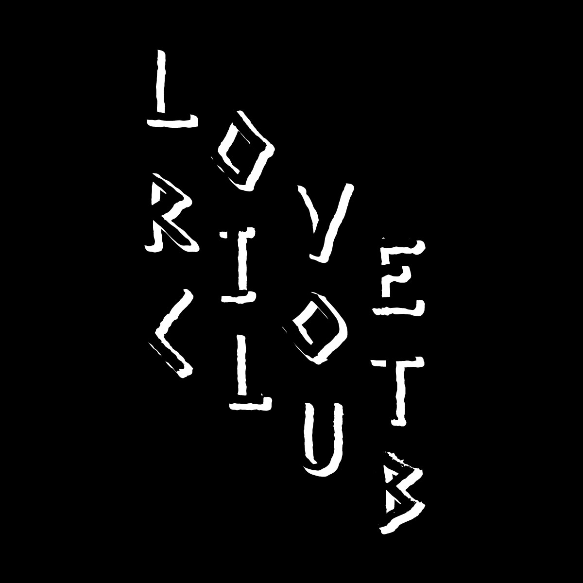 SHADOW T SHIRT BLACK LOVE RIOT