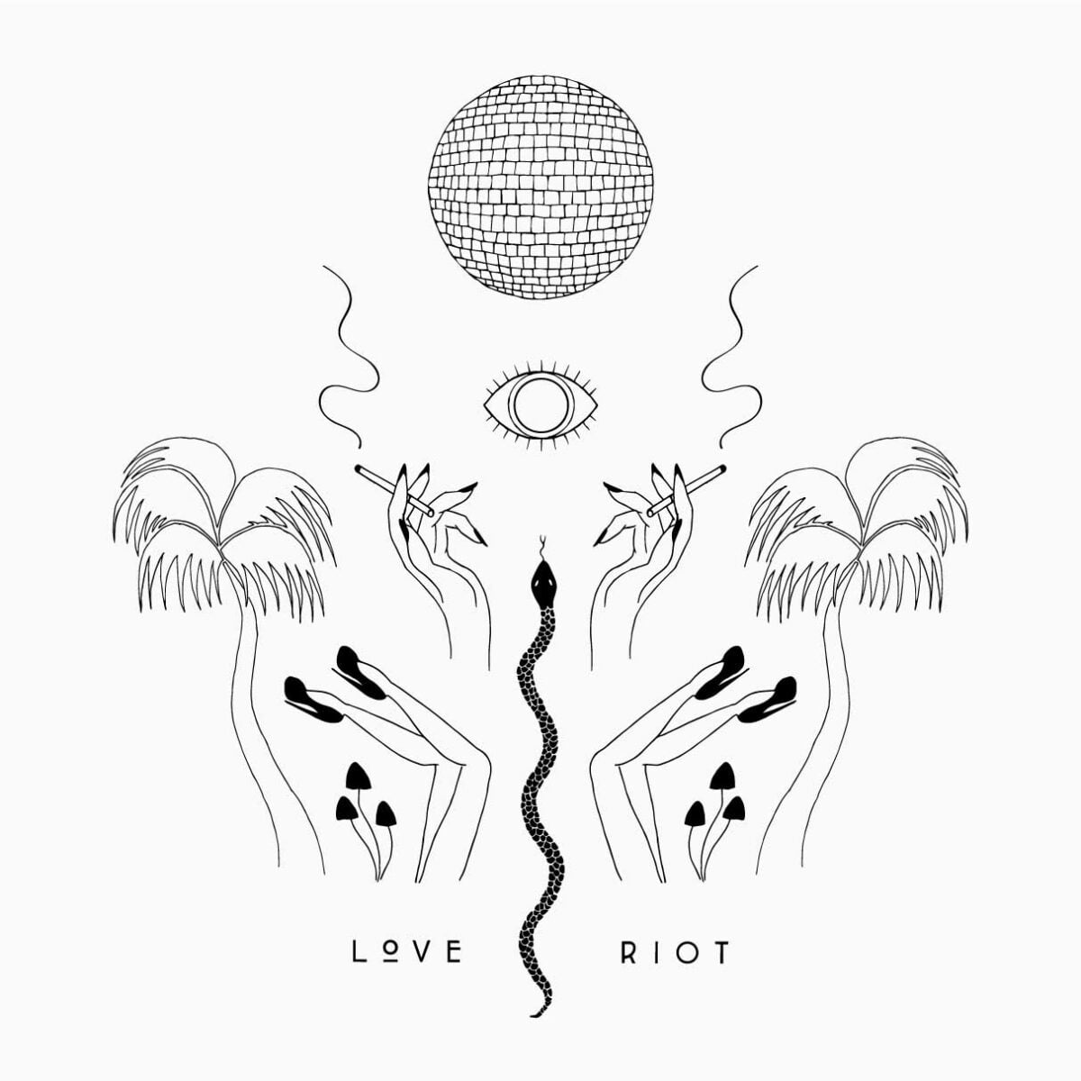 Love riot magic garden tee 1c