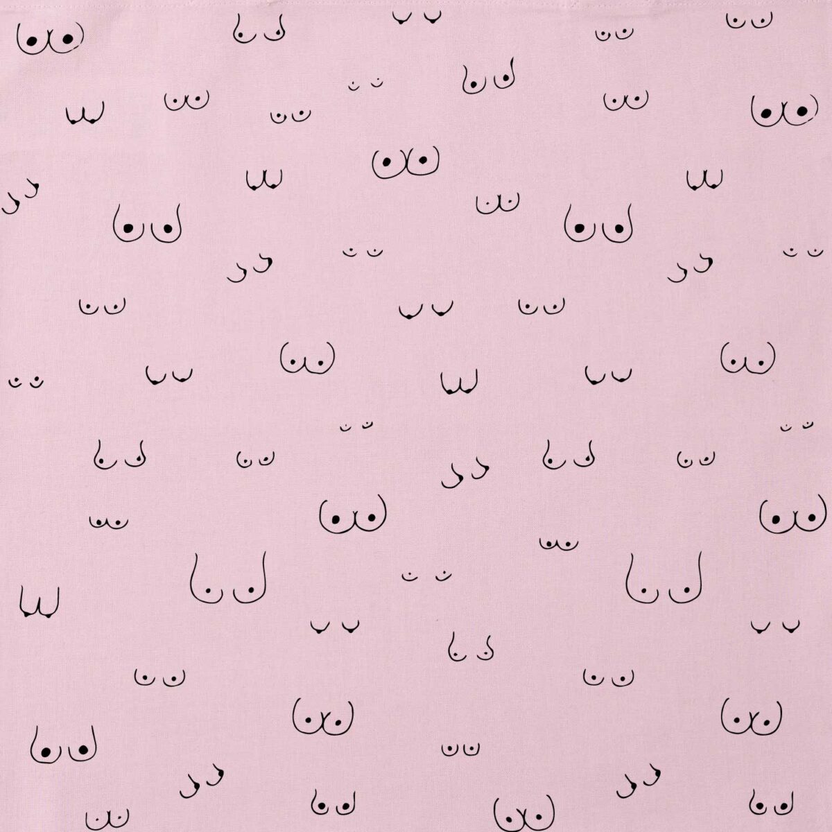 Love riot club tote boobs pink