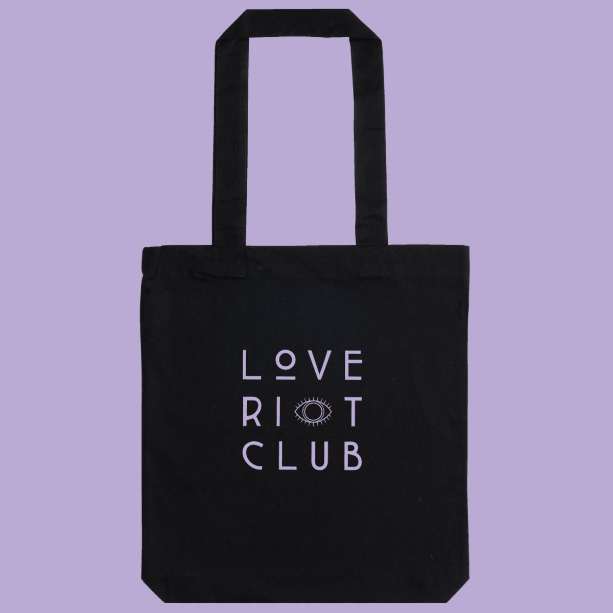 Love riot club magic garden tote bag black 0b