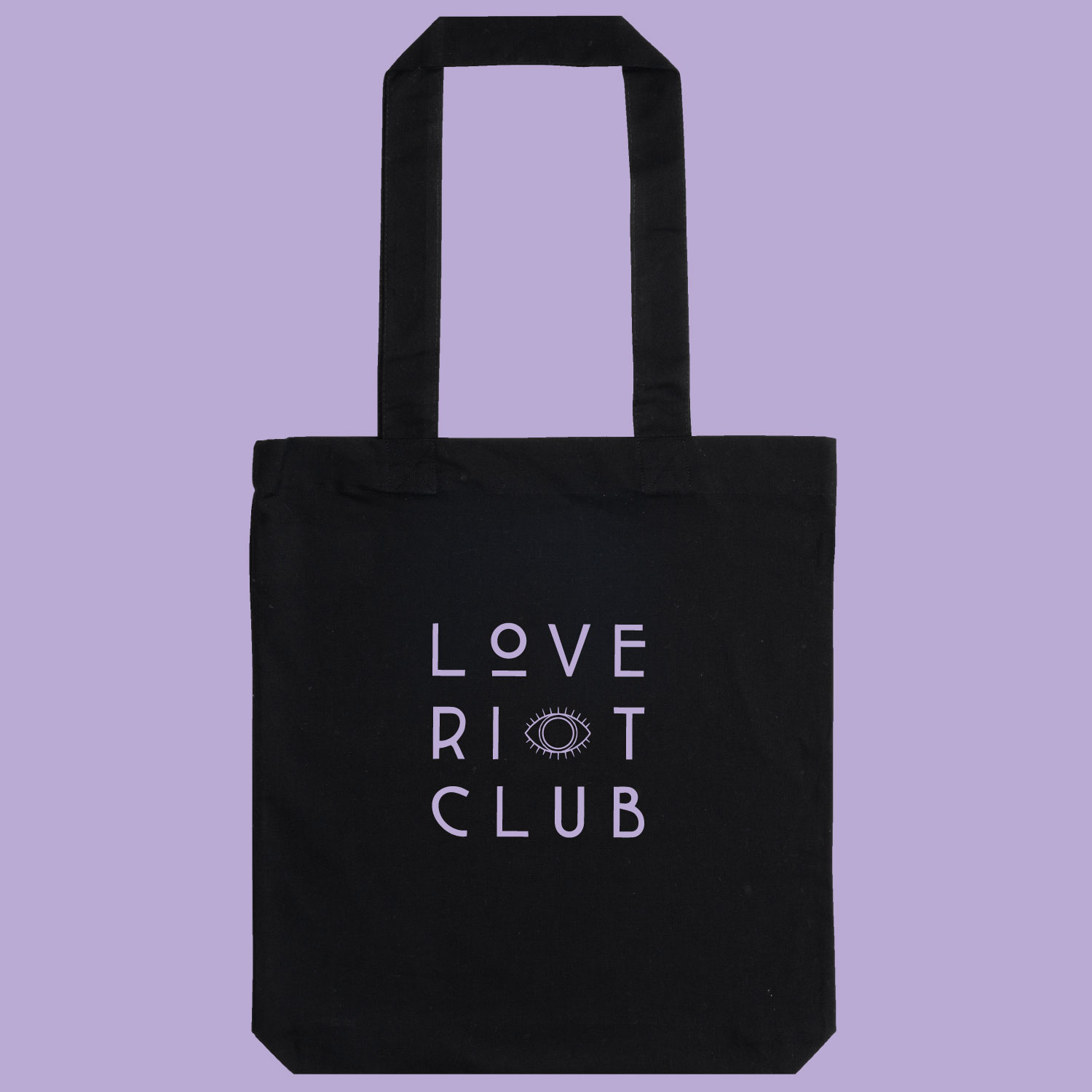 Love riot club magic garden tote bag black 0b
